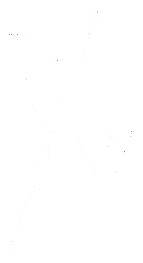 Weißes R und W, getrennt durch eine diagonale Linie auf schwarzem Hintergrund.